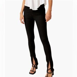 We The Free Double Dutch Pull-On Slit Skinny Jeans Black S